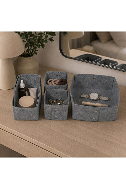 Less Home Felt Stapled Drawer Organizer Set of 4