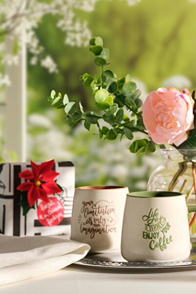 Paşabahçe Enjoy Ceramic Mug Green, Stylish Design