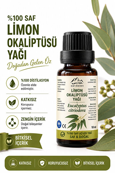 sarıbelen Limon Okaliptüsü Yağı 10 ml | Eucalyptus citriodora | Oil of lemon ...