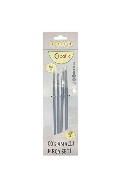 Art & Art Bafix Round Tip Brush Set 4-Piece (2-4-6-8) Set-4