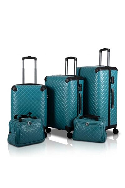 Generic Anti-Scratch Leather Covered Durable 5-Piece Set of 28/24/20/14/12 In...