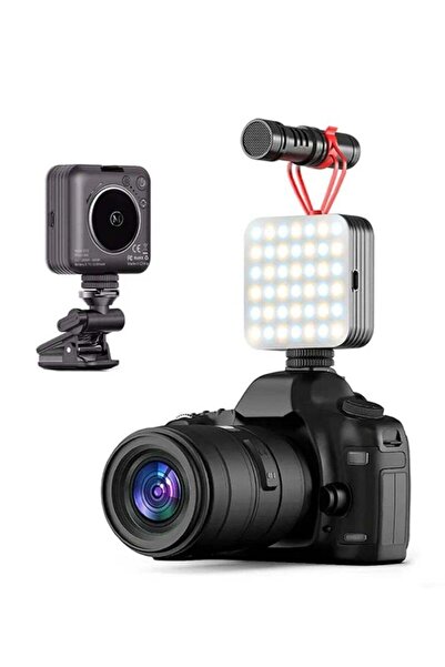 ELTRAZONE ضوء فيديو LED D12 80 بتقنية LED 360 درجة للكاميرا °   إضاءة محمولة ...