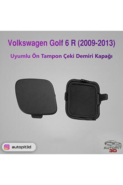 AutoPit 3D Volkswagen Golf 6 R / R 20 (2009-2013) Uyumlu Ön Tampon Çeki Demir...