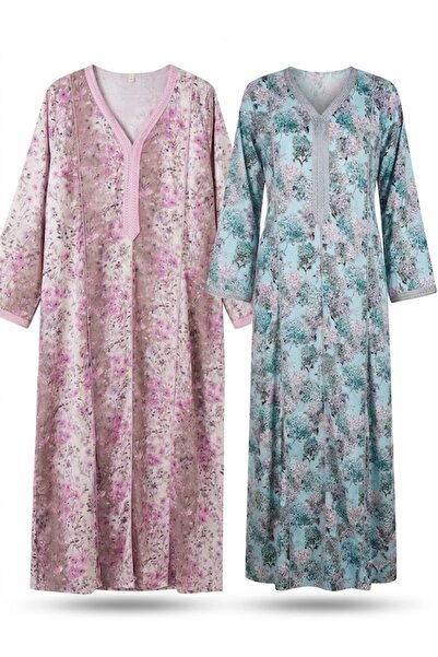 Zinora 2 PCS Ladies Jalabiya full Sleeve,Soft rayon Material, loose-fitting, ...