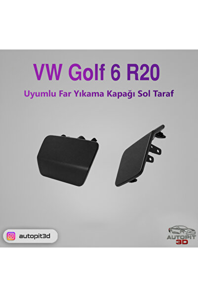 AutoPit 3D Volkswagen Golf 6 R / R20 (2009-2013) Uyumlu Ön Tampon Far Yıkama ...