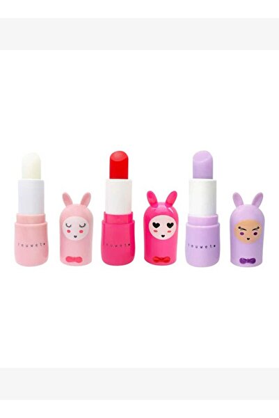 Inuwet 3-Piece Lip Moisturizer Set - Strawberry, Cherry and Marshmallow Flavo...