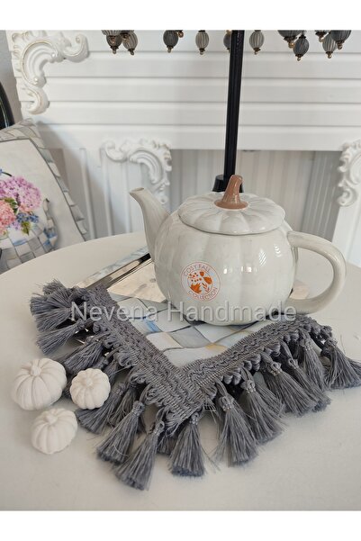 Nevena handmade Porselen balkabağı çaydanlık (ithal ürün)