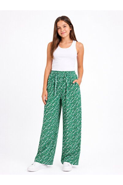 Trendline Trend Girl Child Young Viscose Fabric Thin Summer Pants