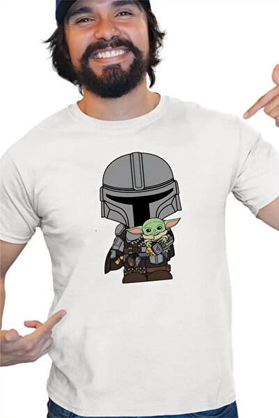 OEM Tricou Barbati Mandalorian Grogu Baby Yoda Star Wars