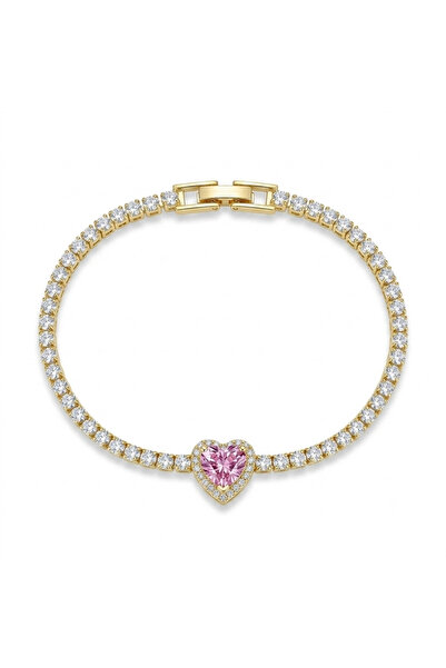 h&b design jewel سوار الممر المائي على شكل قلب من الفولاذ