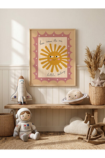 Creatick Design İskandinav Tarzı Masif Ahşap Çerçeveli Çocuk ve Bebek Odası M...
