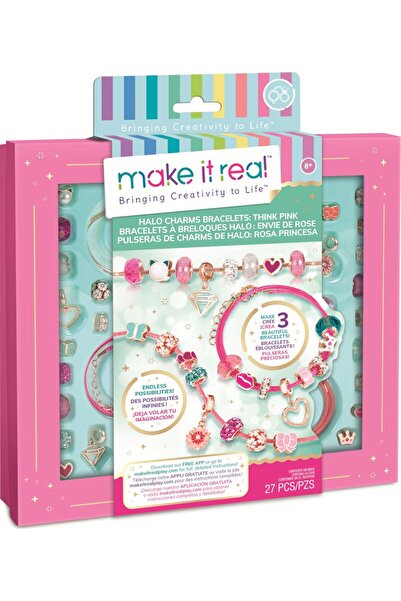 Make It Real Halo Βραχιόλια με Γούρια Think Pink (1722)
