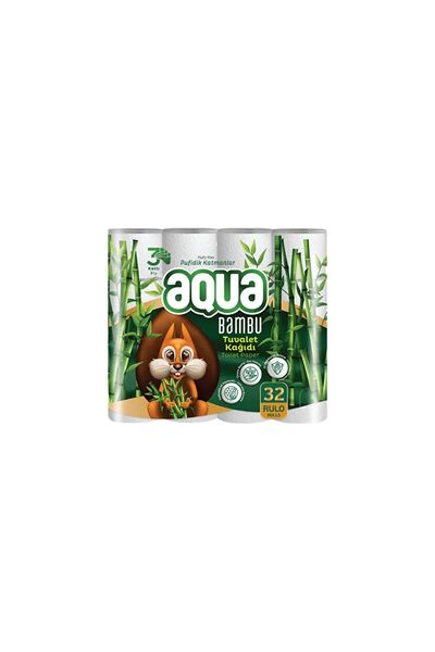 Aqua Bambu Tuvalet Kağıdı 32'li (8'li Paket)