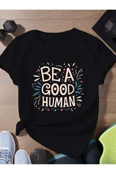 BASEPULSE تي شيرت نسائي بأكمام قصيرة من Be a Good Person