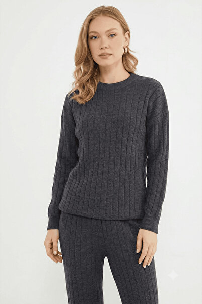 Fulla Moda Ribbed Waist Tie Knitwear Set of 2
