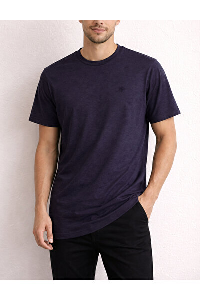 Evendi T-Shirt - Μωβ - Κανονική εφαρμογή