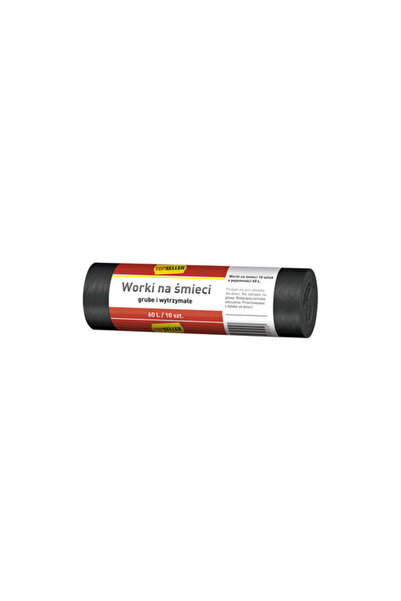 Generic Brand Saci menajeri, 60L, set 10 bucati, negru, 59x70cm