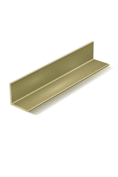 Metal Deposu Pirinç Sarı Köşebent Profil 15x15mm 2mm Et Kalınlığı 30cm