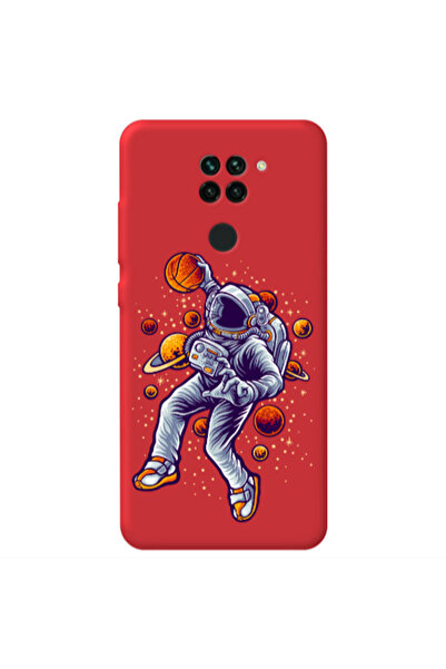 Other Xiaomi Redmi Note 9 Space Basketball Red Colored Silicone TPU Θήκη