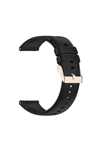 OEM Curea de silicon neagră pentru Xiaomi Mi Watch, Mărime mare