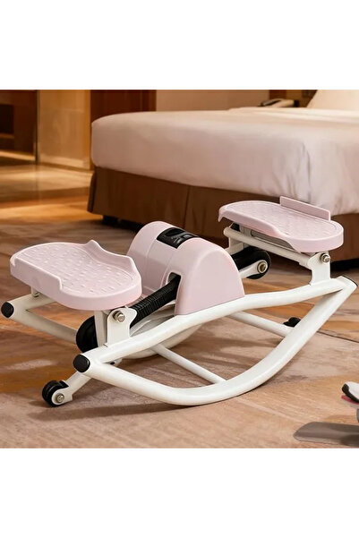 SMANIA StepRocks ™   Stepper cu balans și benzi elastice (roz)