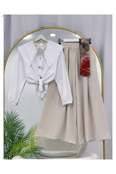 YEDİLALE FISTO KOŠULJA I ŠIROKE PANTALONE OD LANA DVOSTRUKI SET [bez šala]