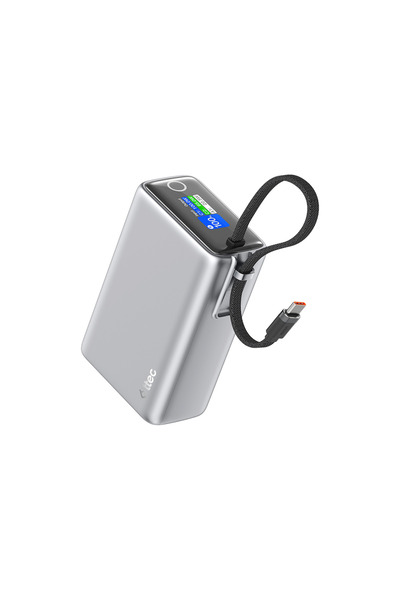 Ttec ReCharger Pro Max TFT 25.000mAh PD 100W USB-C Dahili Kablolu Taşınabilir...