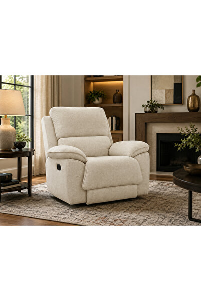 N.zone Luxurious Design Recliner with Comfortable Padded Seat, Side Arms, and...