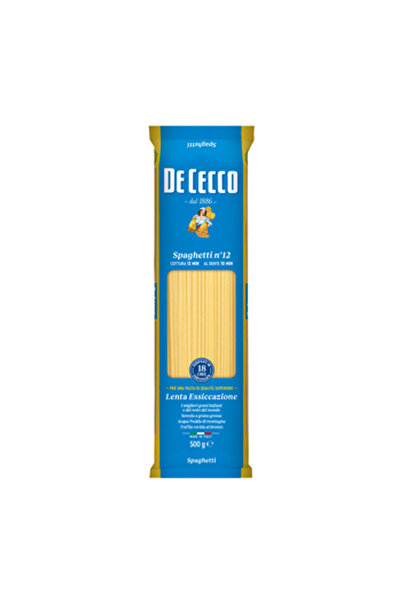 De Cecco Spaghetti 500g, din semolina, fara alergeni, Italia