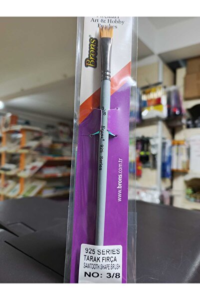 Brons 925 SERİSİ KALİTELİ SENTETİK TARAK FIRÇA 10MM NO:3/8 BR-2101 TEK ADET