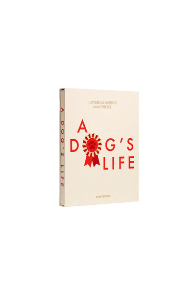 PRINTWORKS Jurnal pentru patruped, 64 de pagini, Printworks, A Dog's Life, crem