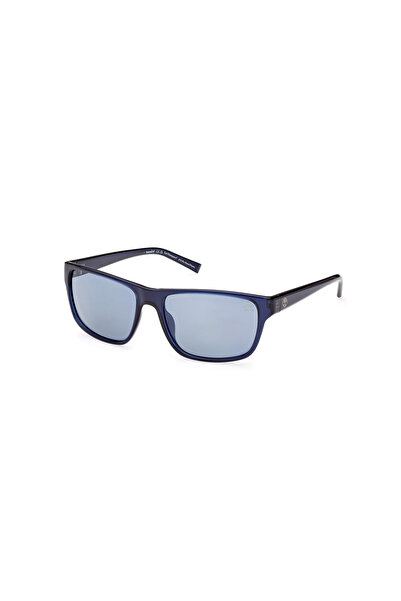 Timberland Shiny Blue Polarized Injected Male Sunglasses