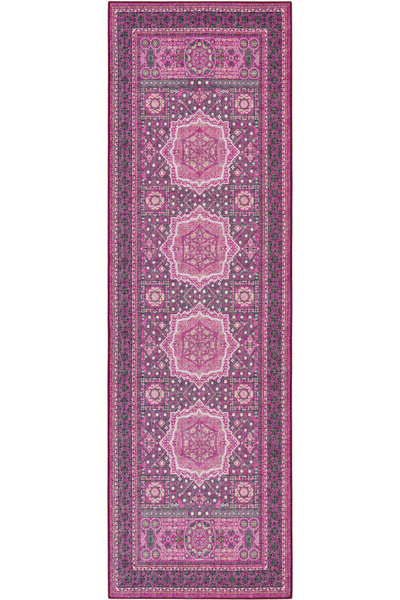 Cool Halı Colorium Pembe Uzun Dar Alan Koridor Halısı Antre Hol Halı Mutfak Y...