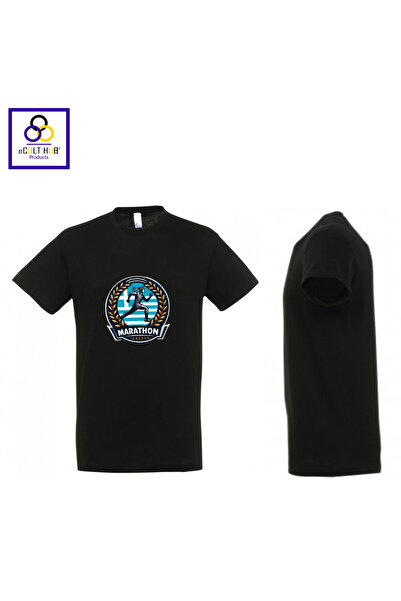 eCult Hub eC T-shirt Marathon 1 - Μαύρο