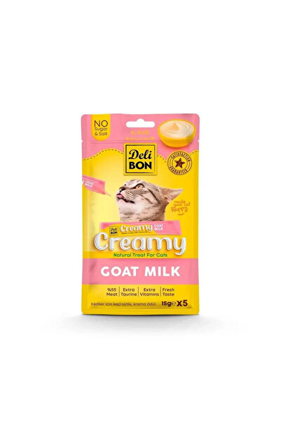 Delibon Creamy Kedi Ödül Maması Keçi Sütlü 5*15 G