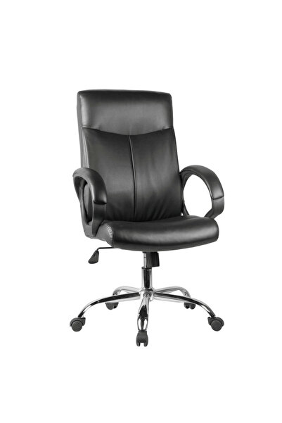 ArteLibre Καρέκλα Γραφείου MELITH Μαύρο PU 60x71x105-113εκ.