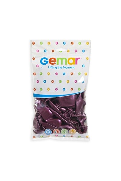 Gemar Set 100 baloane din latex, GM 120, Bordeaux