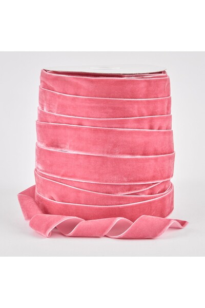 OEM Banda de Velur Catifea Roz 2.5 cm 45.72 m
