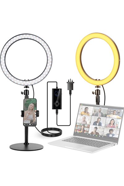 Urban URBANNX 12" 24W High Power Desk Ring Light with Stand/Phone Holder, LED...