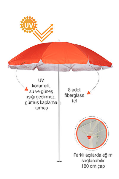 Meya Dekor Plaj, Balkon , Teras , Plaj Şemsiyesi Bidonsuz
