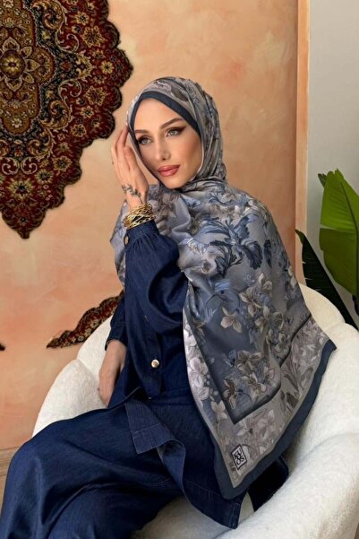 Şulemoda Giyim Botatik Dream Shawl Blue
