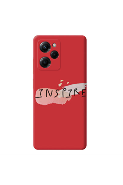 Other Xiaomi Poco X5 Pro Inspire Red Colored Silicone TPU Θήκη