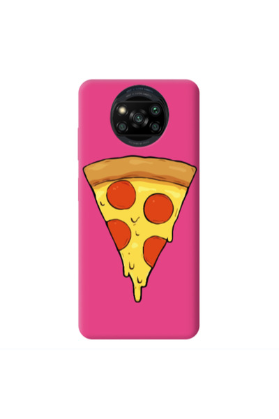Other Xiaomi Poco X3 /X3 Pro Pizza Slice Fuchsia Colored Silicone TPU Θήκη