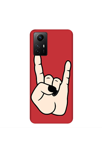 Other Xiaomi Redmi Note 12s Rock Red Colored Silicone TPU Θήκη