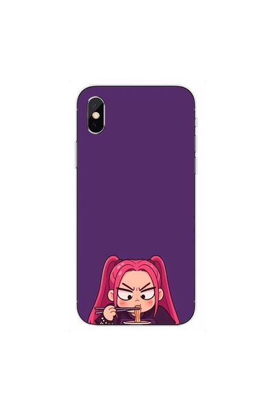 OEM Husa compatibila cu Apple iPhone XS Max Silicon Tpu Model KPop Demon Hunt...