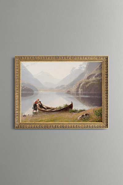 epiqart Summer Flirting - Vintage Patterned Painting - Slim Model