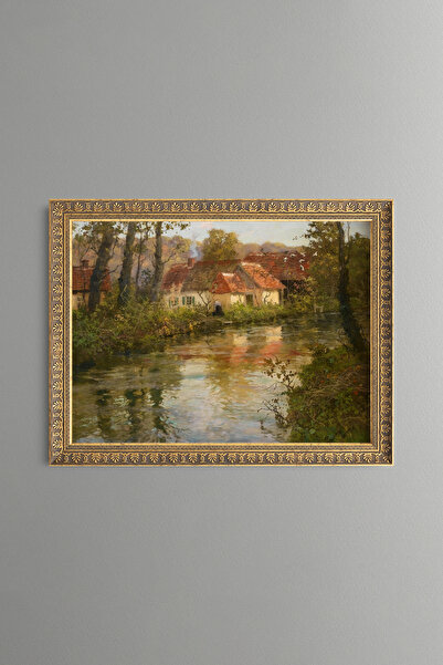 epiqart The River in Manehouville - Vintage Patterned Painting - Fine Model