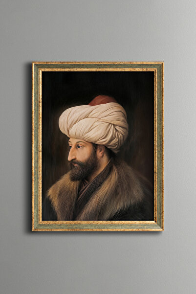 epiqart Fatih Sultan Mehmed Portrait - Vintage Patterned Painting - Fine Model