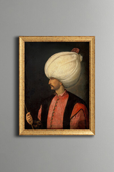 epiqart كانوني سلطان سليمان - لوحة منقوشة عتيقة الطراز - نموذج رفيع