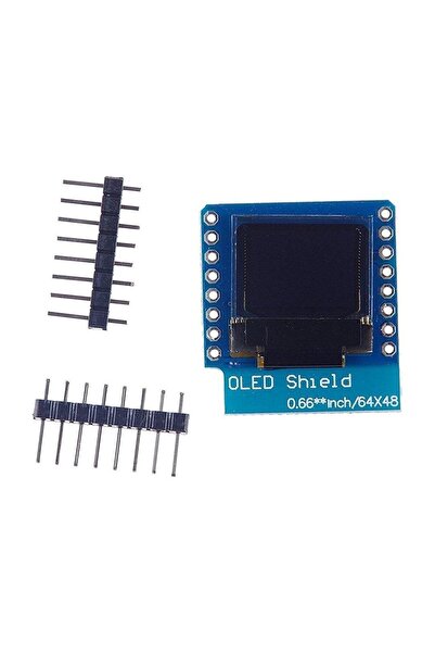 Generic OLED Shield 0.66″ για WeMos D1 Mini – 64×48 SSD1306 I2C